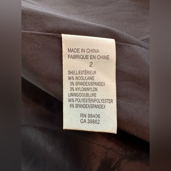 386. Ladies Theory Vintage Black Wool Blend Gabe B Suit Jacket - Picture 7 of 8